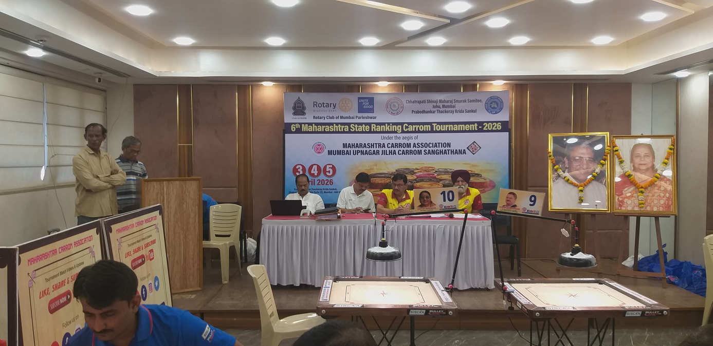 6th Rotary Club of Mumbai Parleshwar State Ranking Carrom Tournament 2026-27